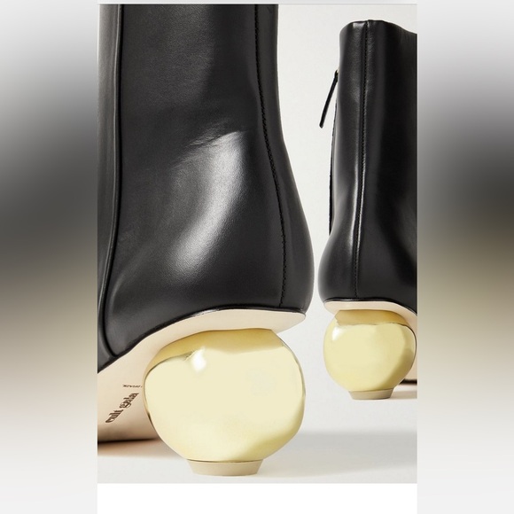 cult gaia leather boot with architectural heel - Picture 6 of 7